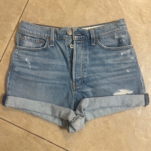 rag & bone Blue Jean Shorts - Picture 2 of 9